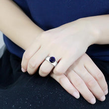 TK52009 - Stainless Steel Ring High polished (no plating) Women Synthetic Montana