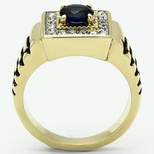 TK754 - Stainless Steel Ring Two-Tone IP Gold (Ion Plating) Men Synthetic Montana