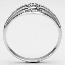 TS072 - 925 Sterling Silver Ring Rhodium Women AAA Grade CZ Clear