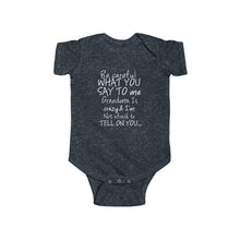 Grandma 100% Cotton Class Onesie -White Lettering