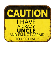 My Crazy Uncle Art on Canvas