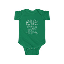 Grandma 100% Cotton Class Onesie -White Lettering