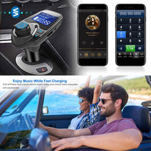 Car Wireless FM Transmitter MP3 Player Hand-Free Call USB Charger AUX Input