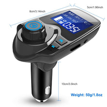 Car Wireless FM Transmitter MP3 Player Hand-Free Call USB Charger AUX Input