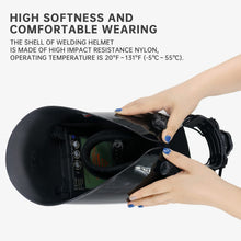 PROWELD Super Large Viewing Screen True Color Auto Darkening Lightweight Welding Helmet with Solar Power