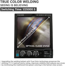 PROWELD Super Large Viewing Screen True Color Auto Darkening Lightweight Welding Helmet with Solar Power