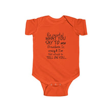 Grandma 100% Cotton Class Onesie -Black Lettering