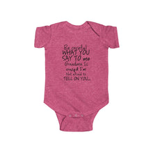 Grandma 100% Cotton Class Onesie -Black Lettering
