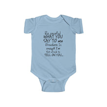 Grandma 100% Cotton Class Onesie -Black Lettering