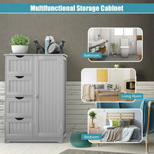 Standing Indoor Wooden Cabinet with 4 Drawers