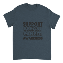 Support Breast Cancer Heavyweight Unisex Crewneck T-shirt