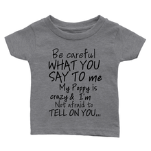 Poppy Baby Crewneck T-shirt (Blk Lettering)