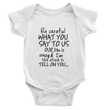 Lita onesie Black Lettering