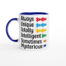 Always Unique White 11oz Ceramic Mug with Color Inside
