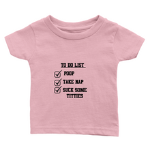 Classic Baby Crewneck  To-Do T-shirt Black Lettering