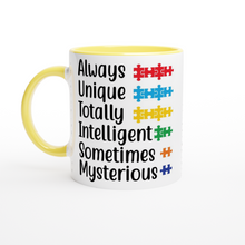 Always Unique White 11oz Ceramic Mug with Color Inside