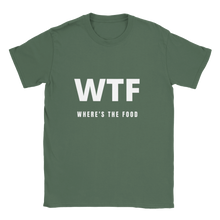 WTF  Unisex Crewneck T-shirt White Lettering