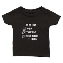 Classic Baby Crewneck To--do T-shirt White Lettering