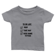 Classic Baby Crewneck  To-Do T-shirt Black Lettering