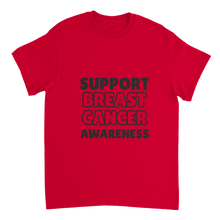 Support Breast Cancer Heavyweight Unisex Crewneck T-shirt
