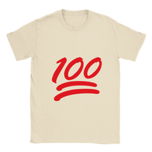 One hundred Classic Unisex Crewneck T-shirt Red Lettering