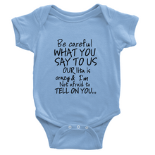 Lita onesie Black Lettering