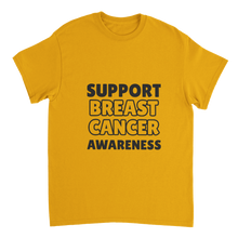 Support Breast Cancer Heavyweight Unisex Crewneck T-shirt