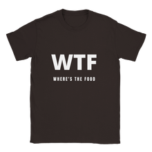 WTF  Unisex Crewneck T-shirt White Lettering