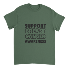 Support Breast Cancer Heavyweight Unisex Crewneck T-shirt