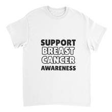 Support Breast Cancer Heavyweight Unisex Crewneck T-shirt