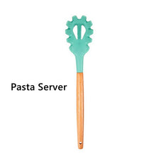 Food Grade Silicone Kitchenware Household Wooden Beech Handle Cooking Utensils Baking Tools
